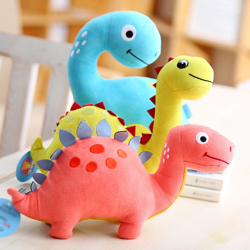 Personalized Cute Dinosaur Plush Toy with Name and Birth Infor