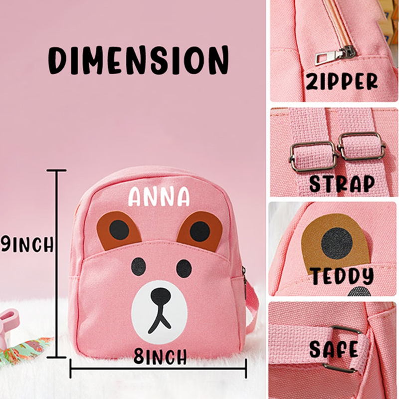 Personalized Kid Name BackpackSchool Bag For Toddler