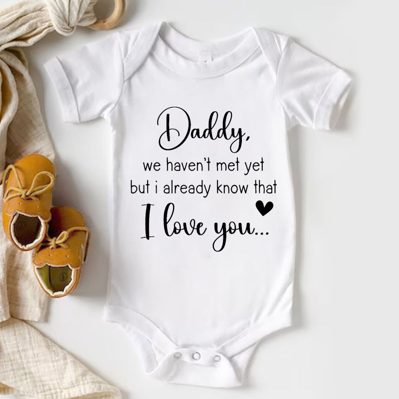 Personalized Pregnancy Announcement Baby Onesie