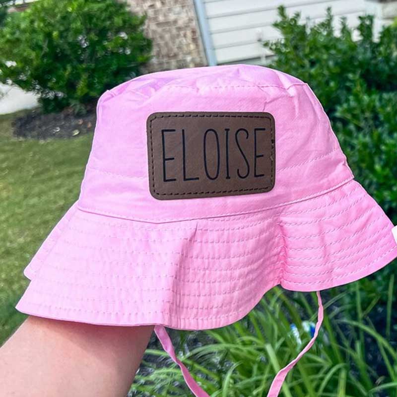 Custom Mommy, Daddy and Me Leather Patch quick-dry Bucket Hat