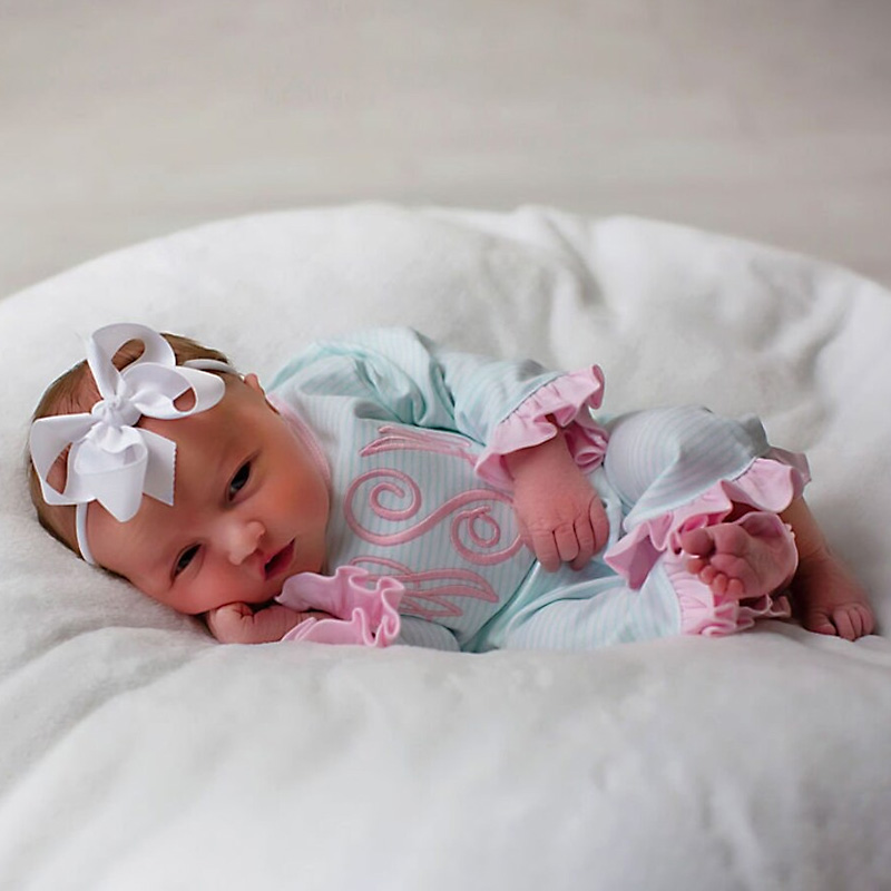 Custom Girls and Boys Monogrammed Romper Newborn Outfit