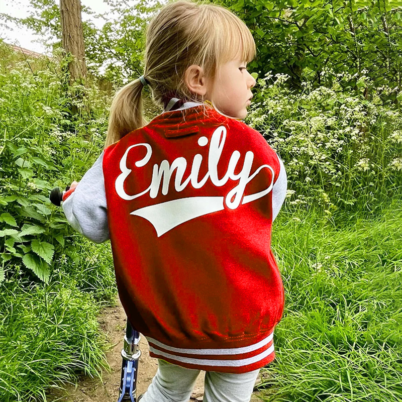 Personalized Varsity Jacket for Kids-Adult, Custom Sports Jacket