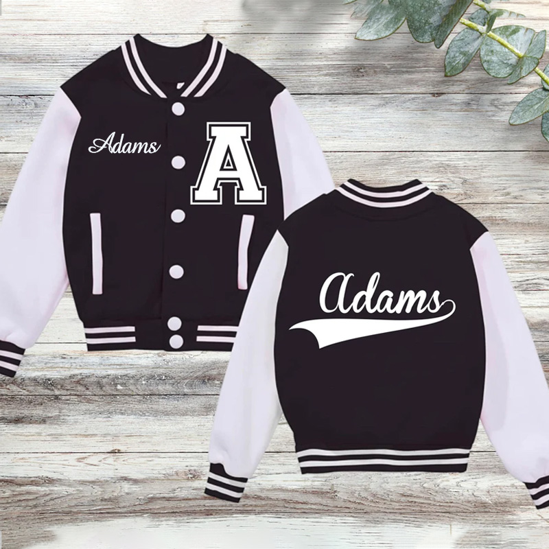 Personalized Varsity Jacket for Kids-Adult, Custom Sports Jacket