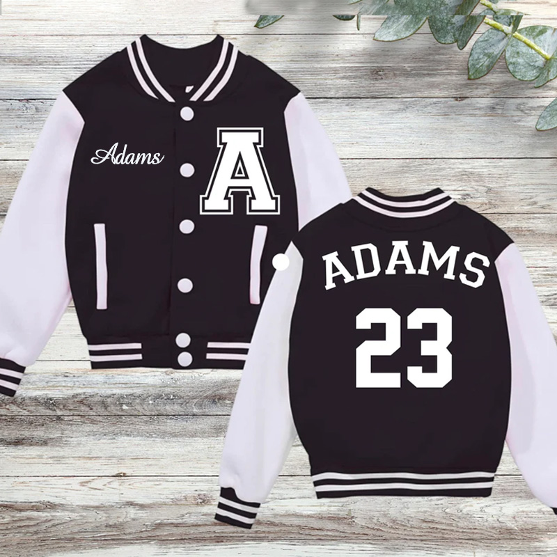 Personalized Varsity Jacket for Kids-Adult, Custom Sports Jacket