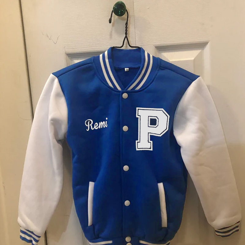 Personalized Varsity Jacket for Kids-Adult, Custom Sports Jacket