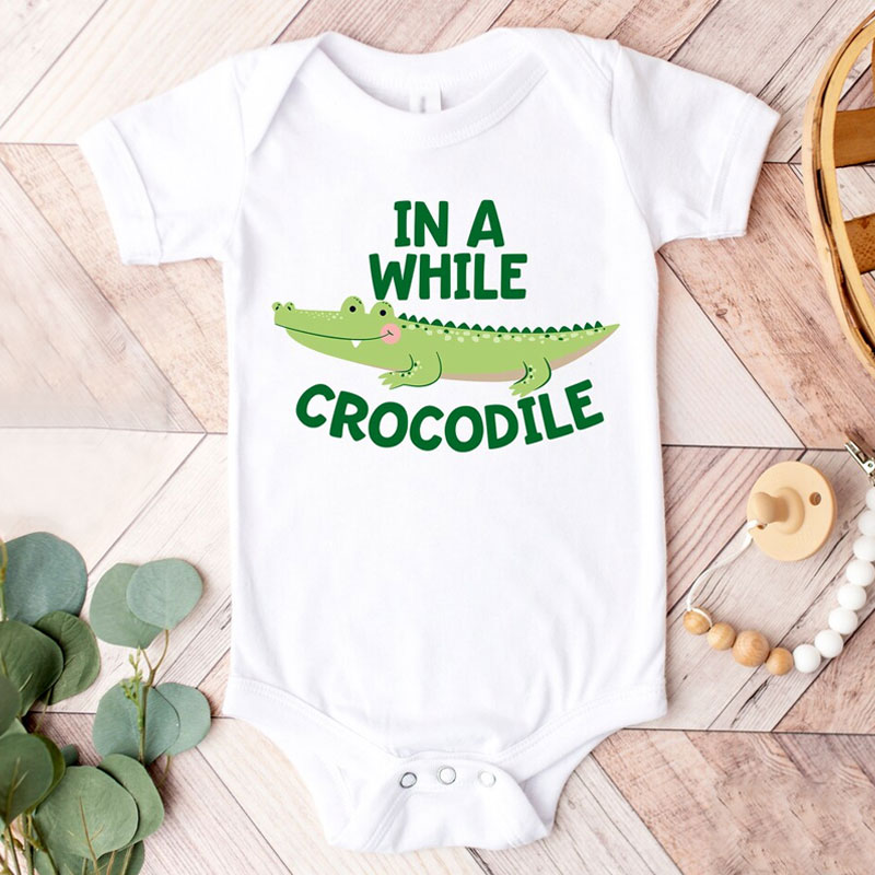 Twin Onesies, See You Later Alligator, In A While Crocodile Twin Onesies