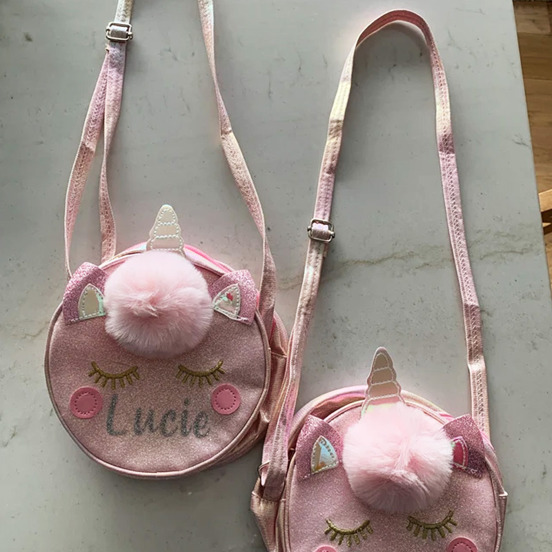 Unicorn Kid Purse-Cute Unicorn Bag-Custom Toddler Purse With Name