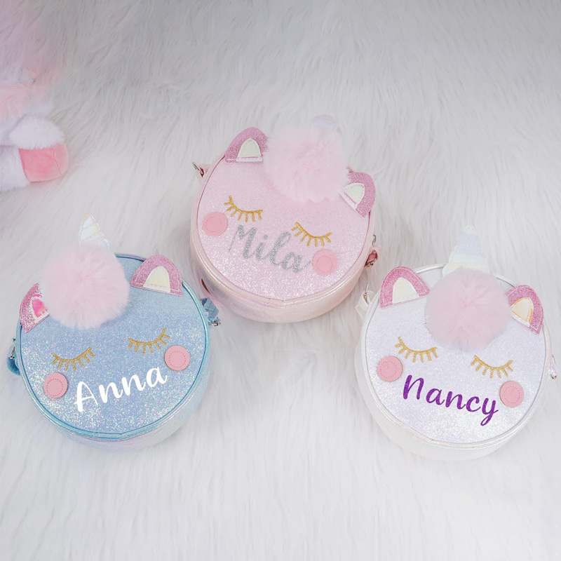 Unicorn Kid Purse-Cute Unicorn Bag-Custom Toddler Purse With Name