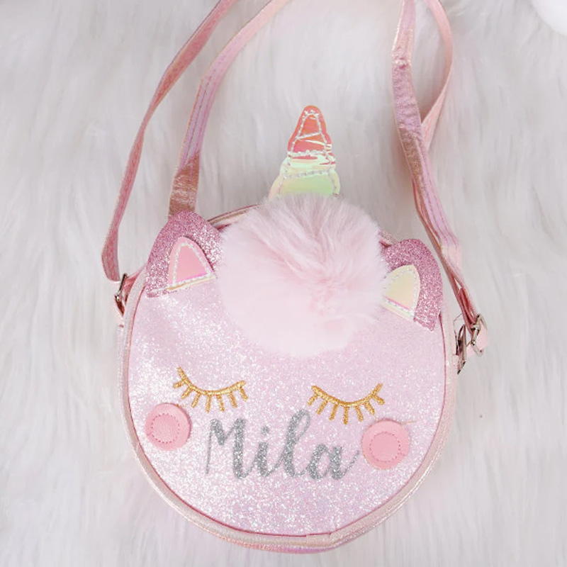 Unicorn Kid Purse-Cute Unicorn Bag-Custom Toddler Purse With Name