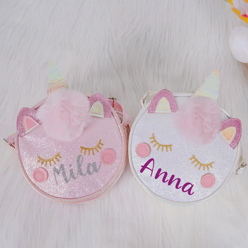Unicorn Kid Purse-Cute Unicorn Bag-Custom Toddler Purse With Name
