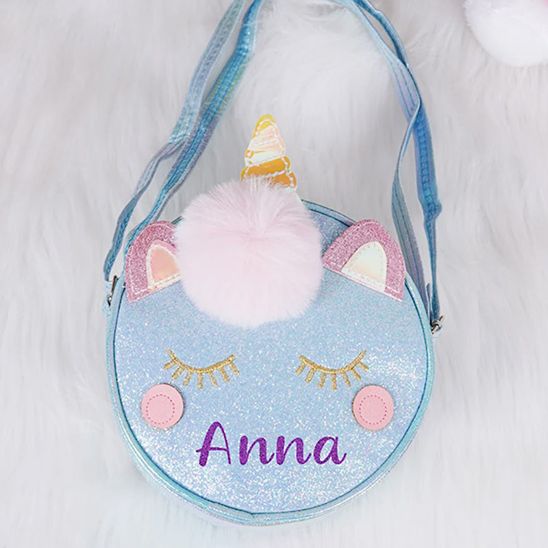 Unicorn Kid Purse-Cute Unicorn Bag-Custom Toddler Purse With Name