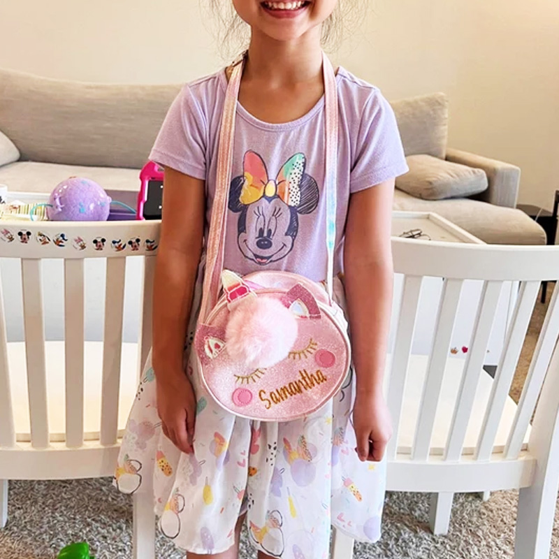 Unicorn Kid Purse-Cute Unicorn Bag-Custom Toddler Purse With Name
