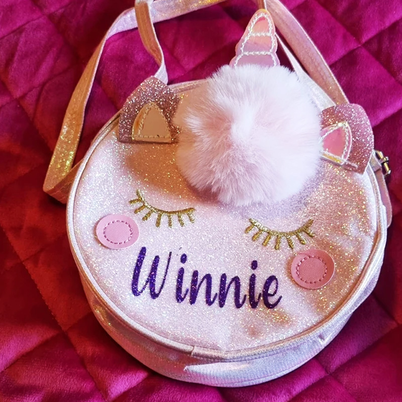 Unicorn Kid Purse-Cute Unicorn Bag-Custom Toddler Purse With Name