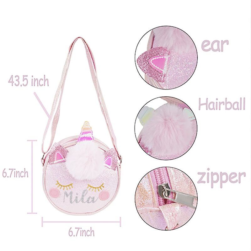 Unicorn Kid Purse-Cute Unicorn Bag-Custom Toddler Purse With Name