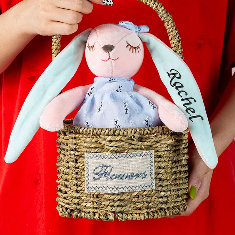 Vinly Personalized Easter Bunny Gift for Kids Boy Girl Ideas