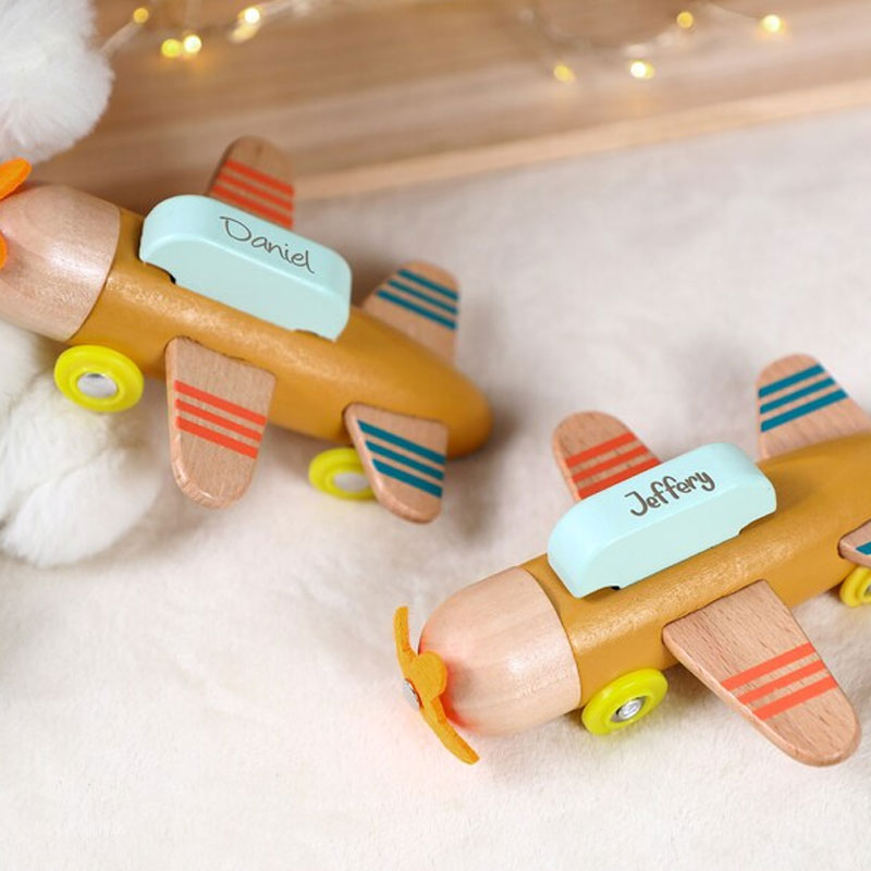 Wooden Toy Airplane Personalized Handmade Toys