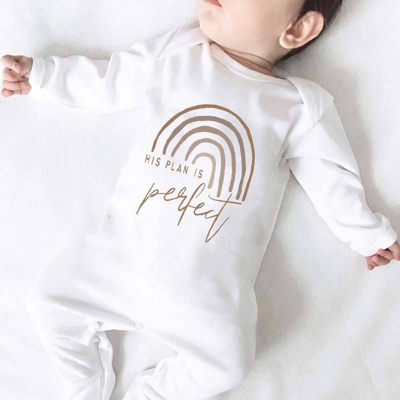 His Plan Is Perfect,Rainbow Baby Bodysuit Gender Neutral