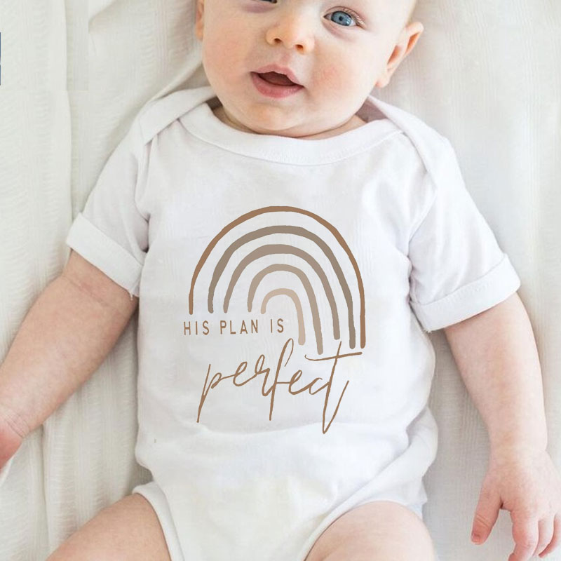 His Plan Is Perfect,Rainbow Baby Bodysuit Gender Neutral