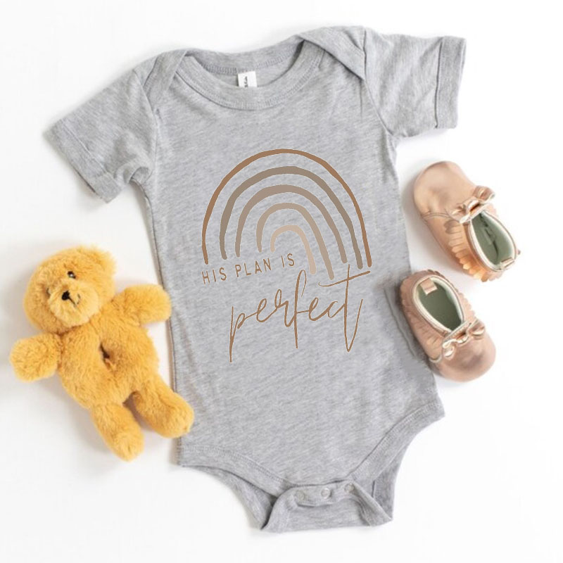 His Plan Is Perfect,Rainbow Baby Bodysuit Gender Neutral
