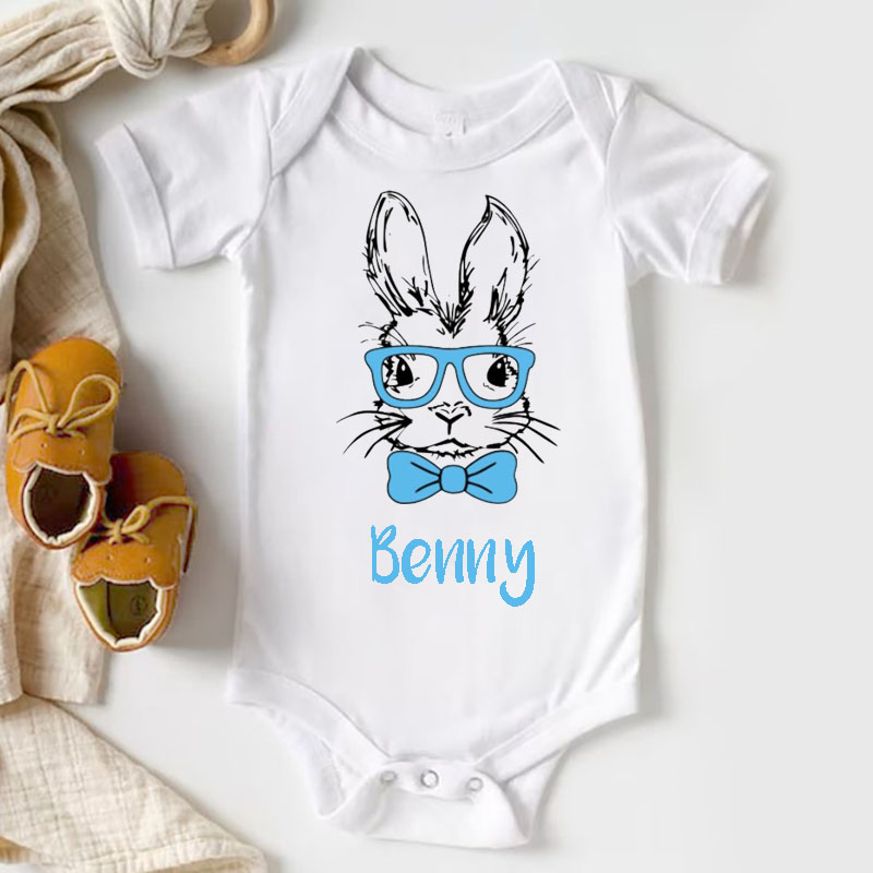 Personalised Kids Easter Rabbit T-Shirt for boys or girls