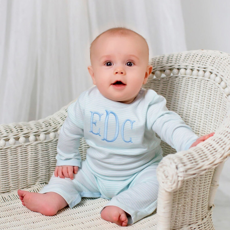 Custom Girls and Boys Monogrammed Romper Newborn Outfit