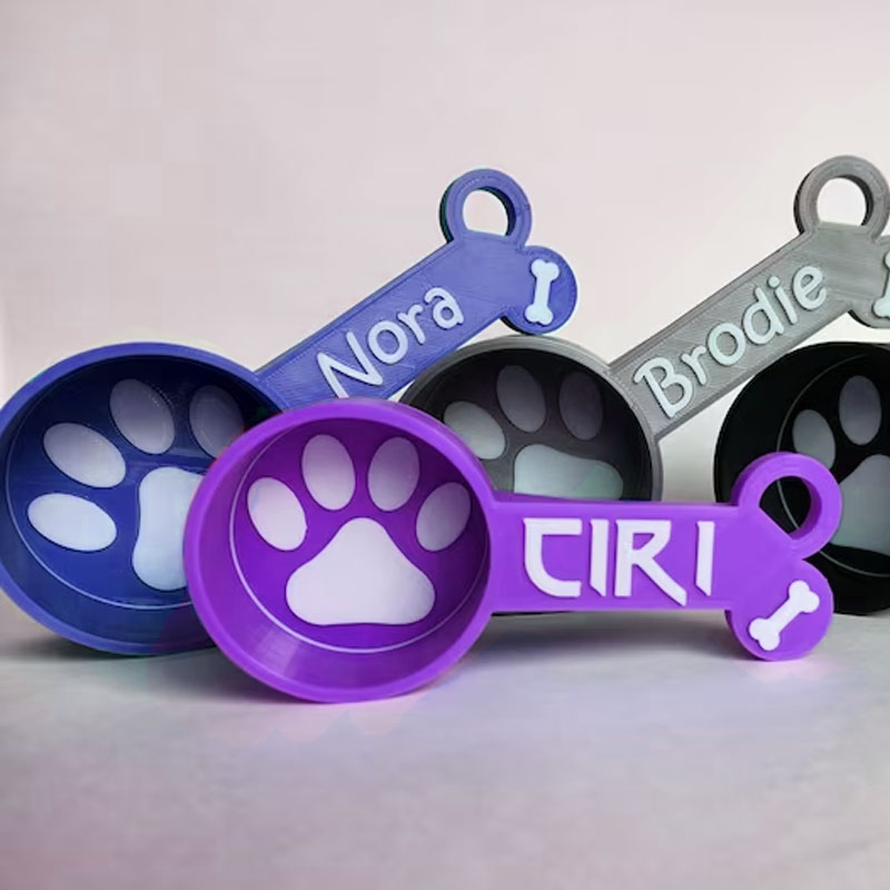 Personalized Dog Food Scoop Two Colored