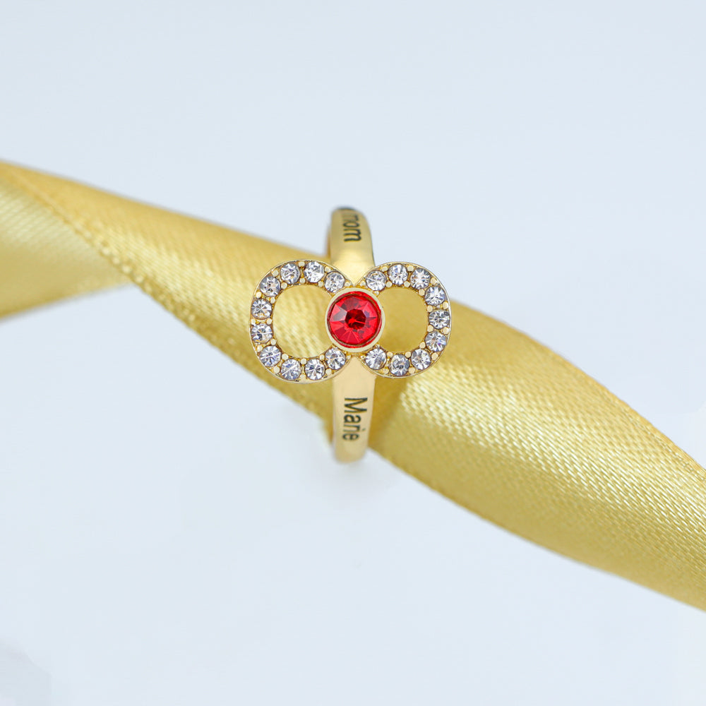 Christmas Gift  Infinity Love Mom Symbol Ring