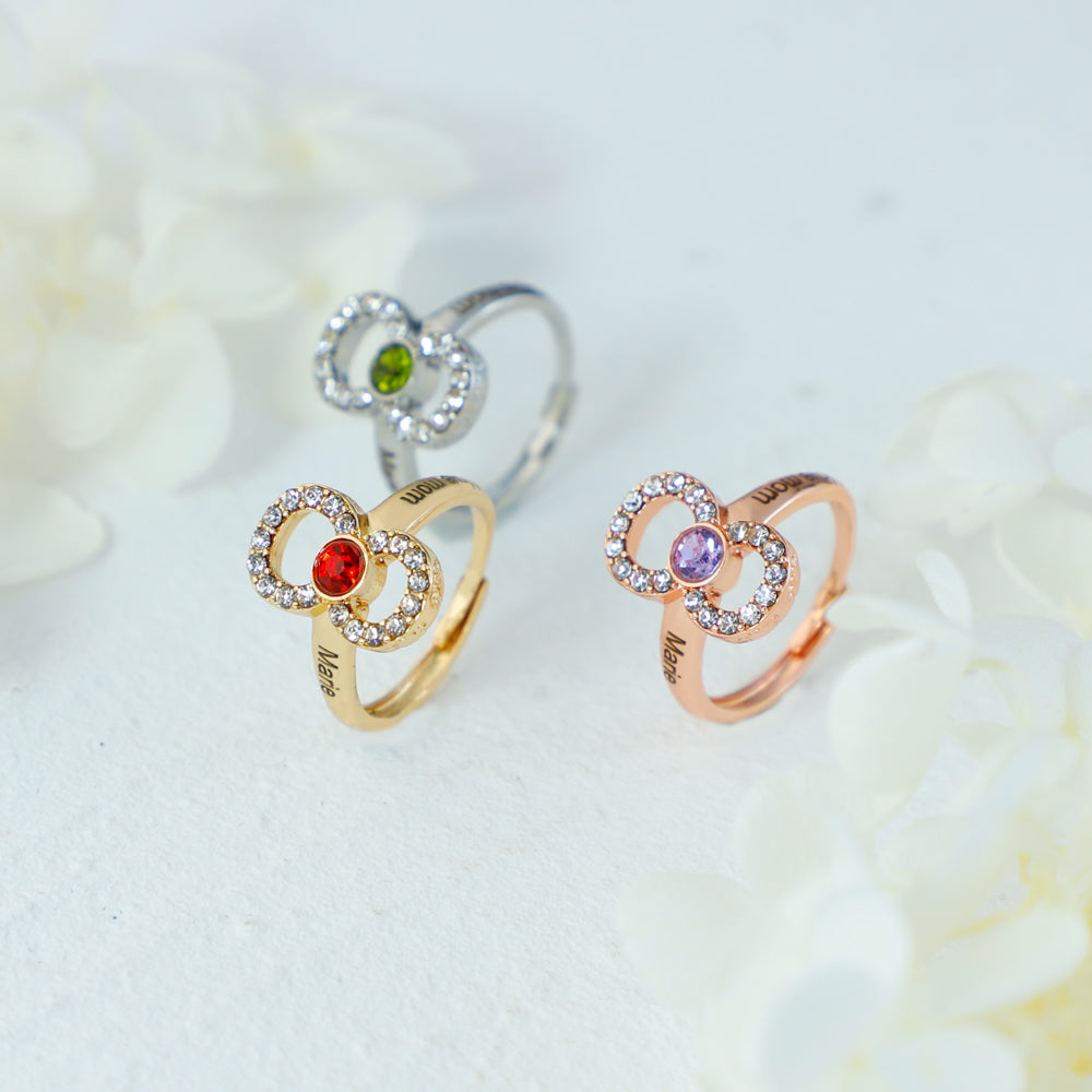 Christmas Gift  Infinity Love Mom Symbol Ring