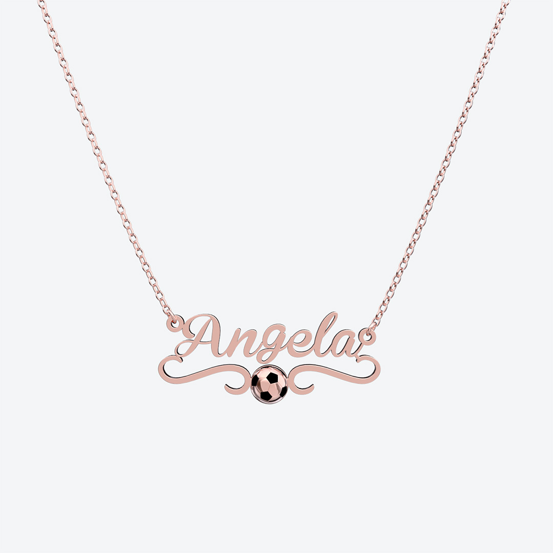 Personalized Soccer Name Necklace
