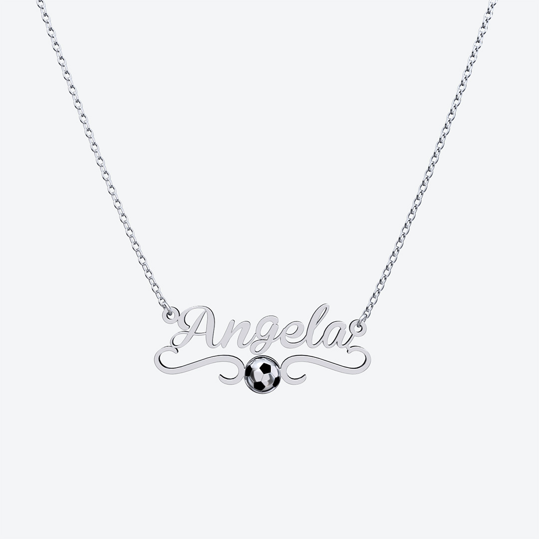 Personalized Soccer Name Necklace