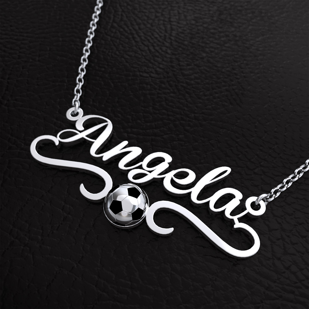Personalized Soccer Name Necklace