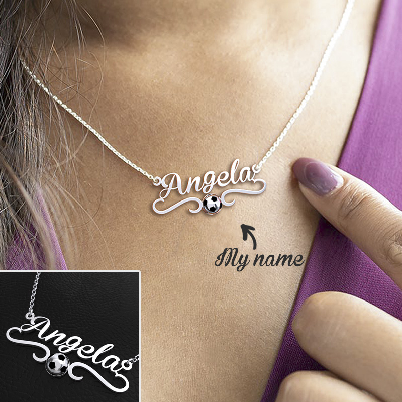 Personalized Soccer Name Necklace