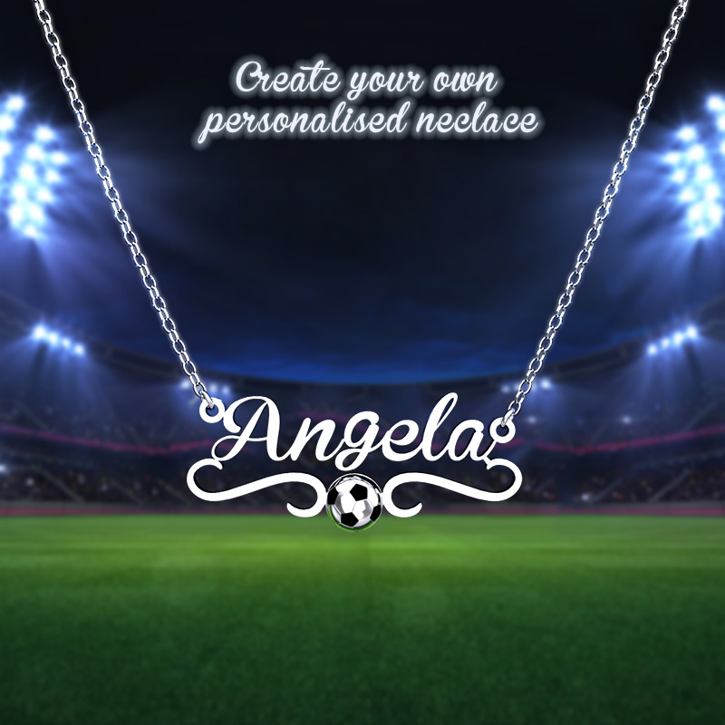 Personalized Soccer Name Necklace