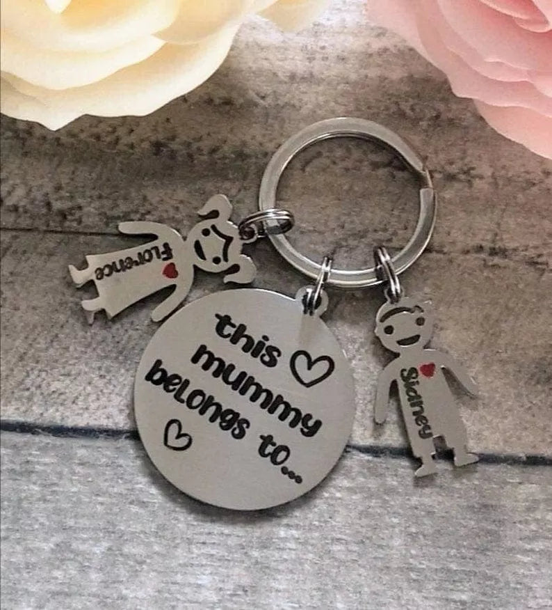 Personalized Family Name Keychain