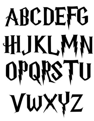 Best Harry Potter Fonts | Design | Harry potter font, Harry potter ...