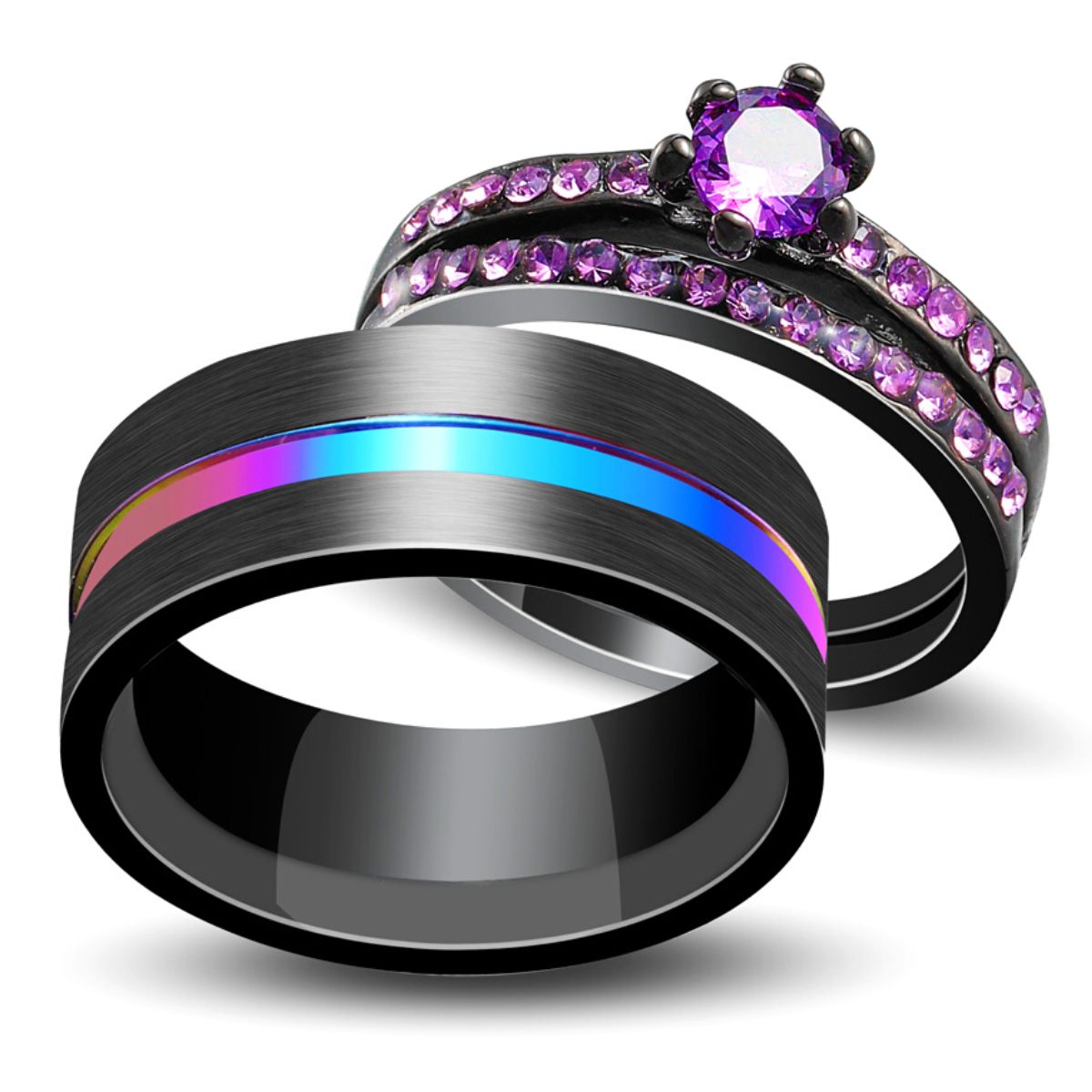 'Lilac Love' Rings