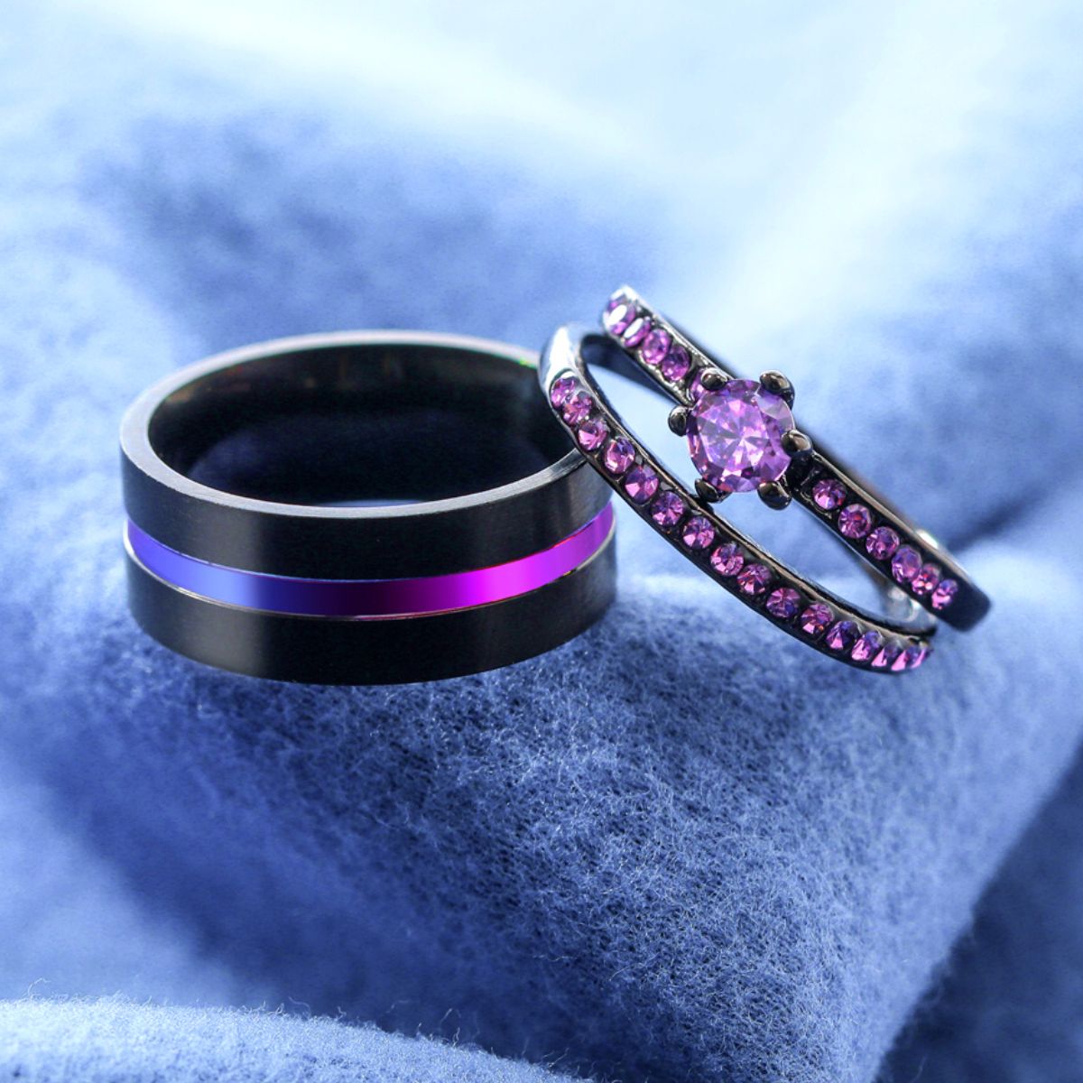 'Lilac Love' Rings