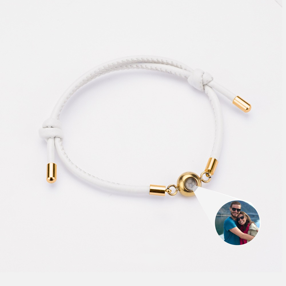 Leather Projection Bracelet (With Gift Box)