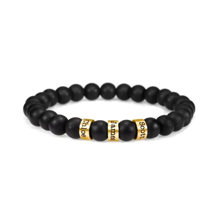 Customized Lava Tiger Eye Stone Beads Bracelet for Men