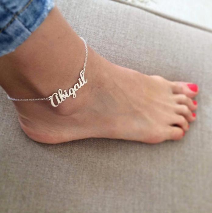 Classic Name Anklet Personalized Name Anklets