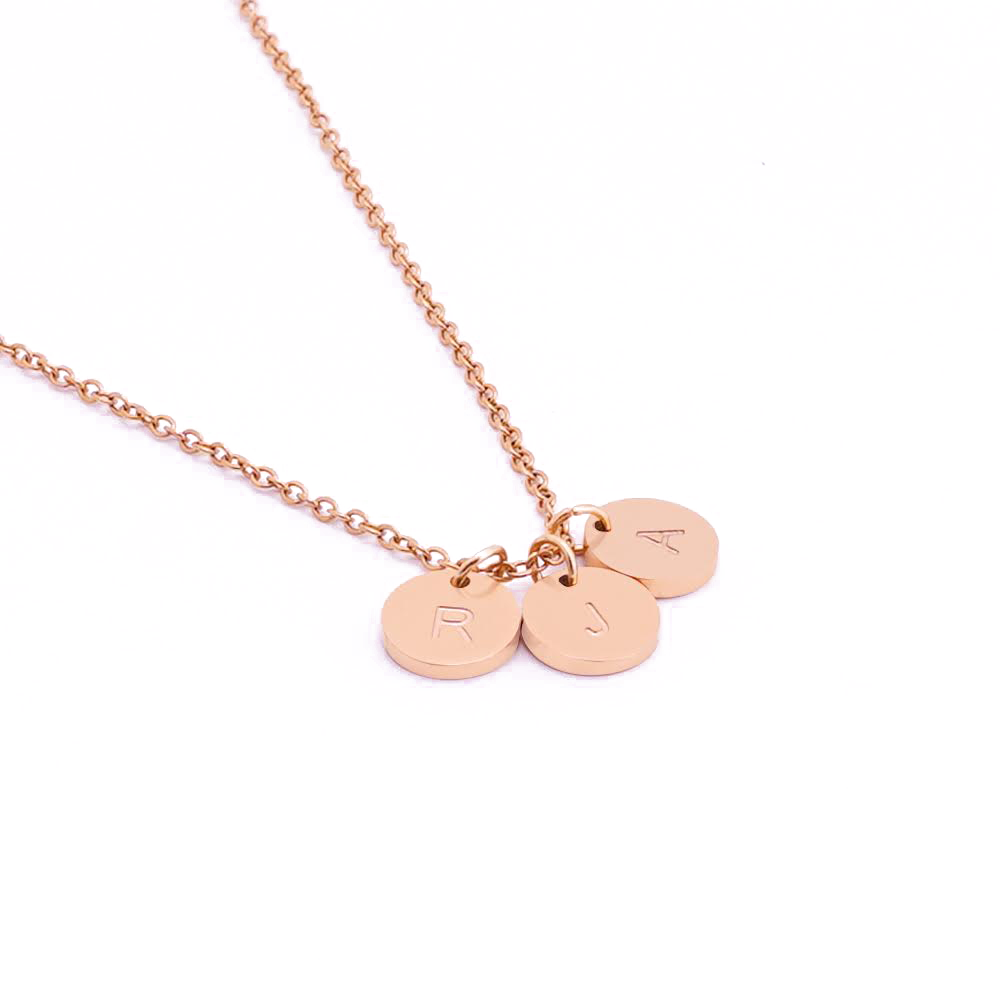 Personalized Round Disk Necklace