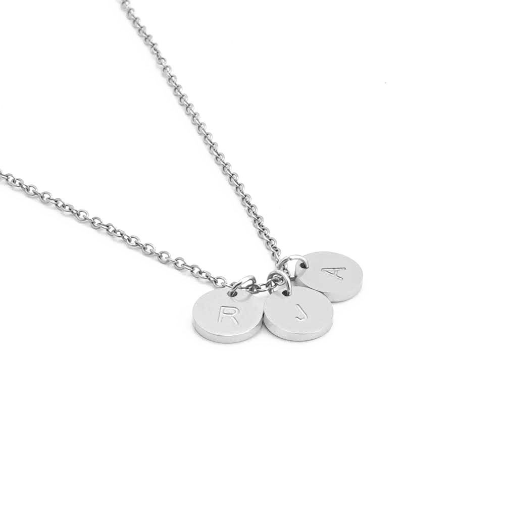 Personalized Round Disk Necklace