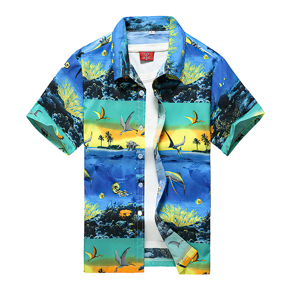 Hawaiian Shirts Underwater World Design Aloha Beach Shirts For Men-MyHawaiianShirts