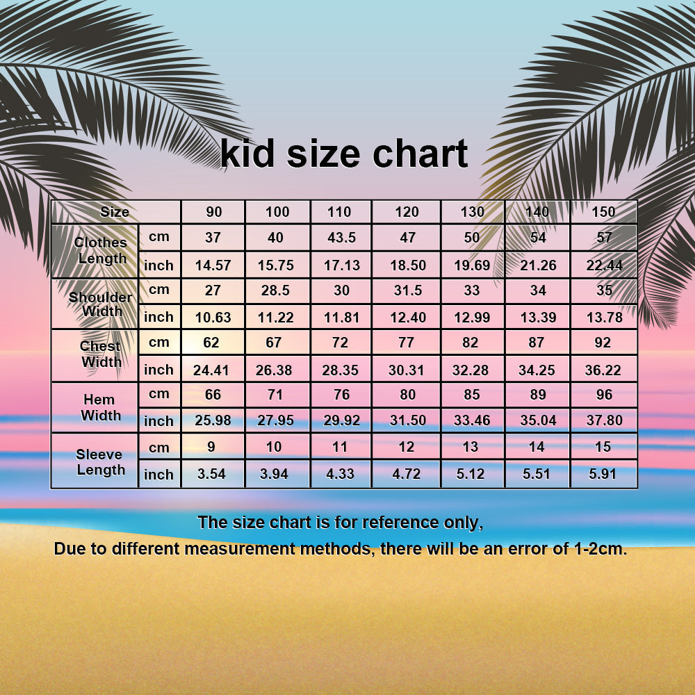 Custom Face Hawaiian Shirt Kid's Short Sleeve Shirt Happy Birthday