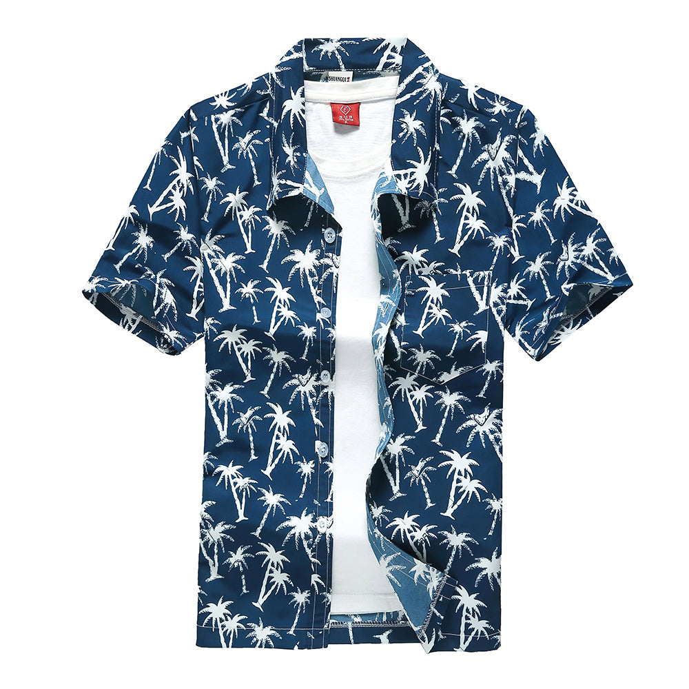 Hawaiian Shirts Plant Design Aloha Beach Shirts For Men-MyHawaiianShirts