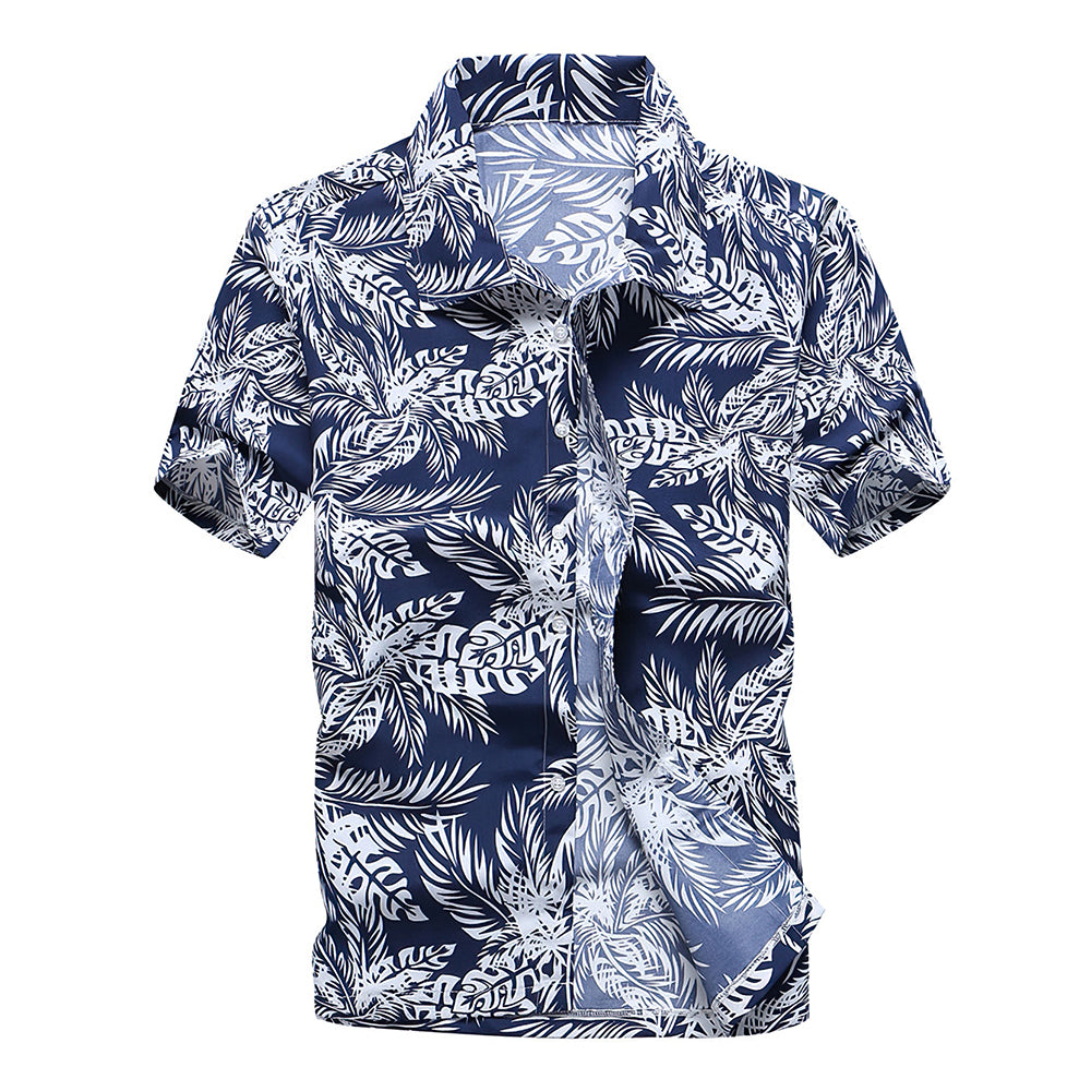 Hawaiian Shirts Muti-leaves Design Aloha Beach Shirts For Men-MyHawaiianShirts