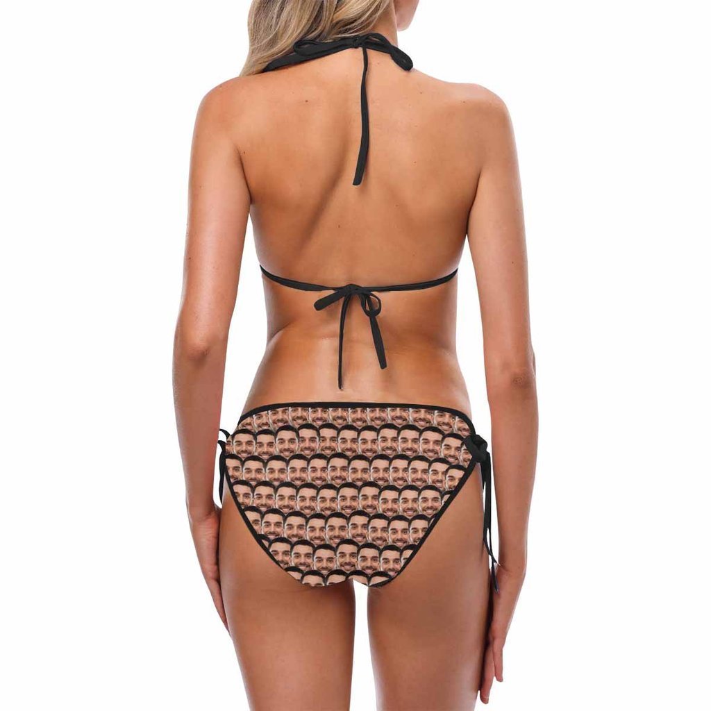 Custom Face Bikini Women's Sexy Photo Segmented Swimsuit - Mash-MyHawaiianShirts