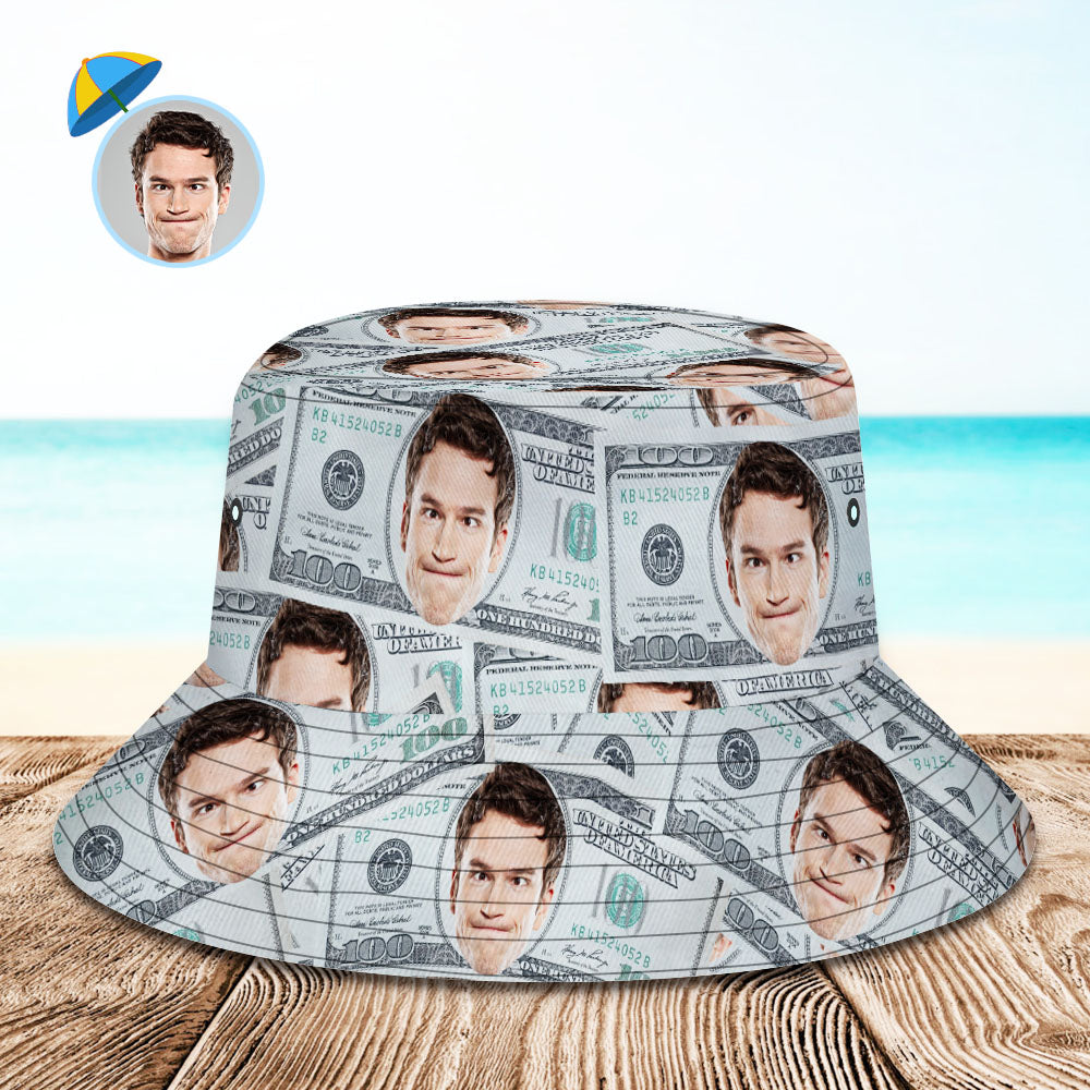 Custom Your Photo Face And Pet Summer Bucket Hat Fisherman Hat - Dollar-MyHawaiianShirts