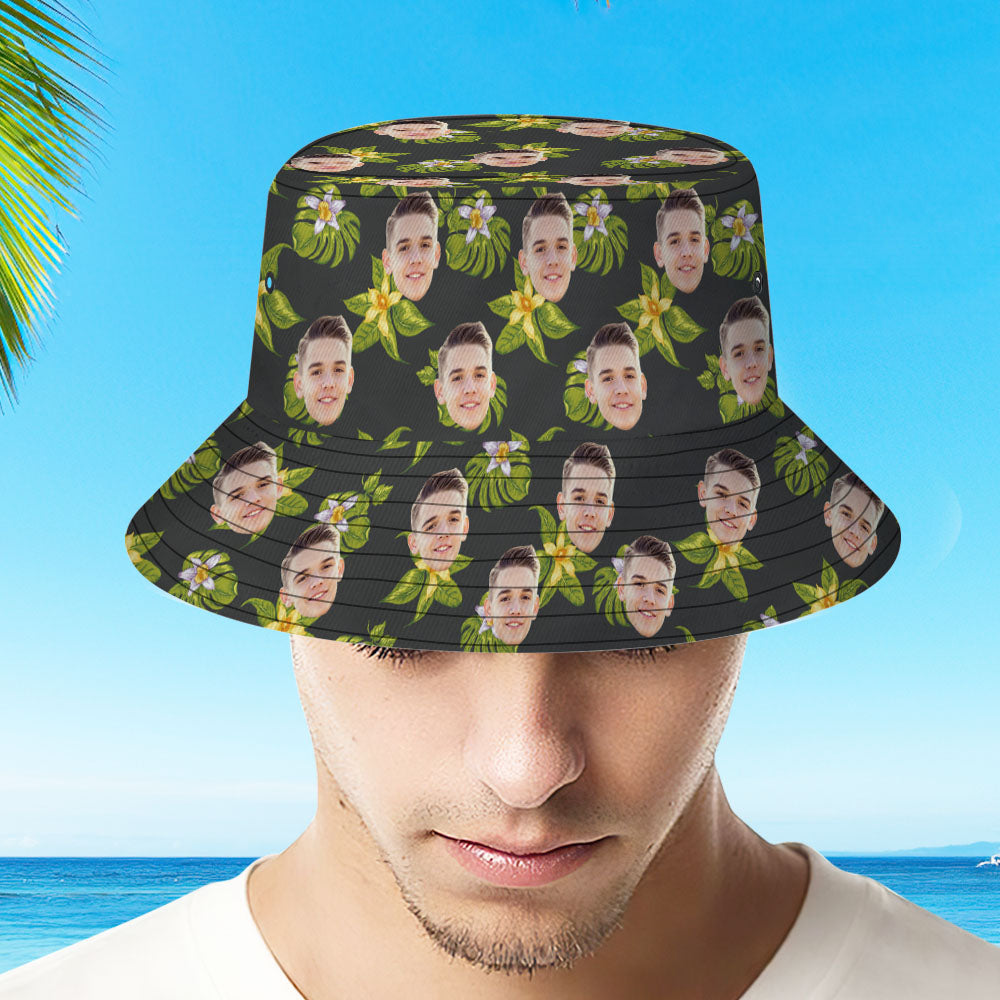 Custom Over Print Hawaiian Fisherman Hat Bucket Hat Beach Sports Hat-MyHawaiianShirts