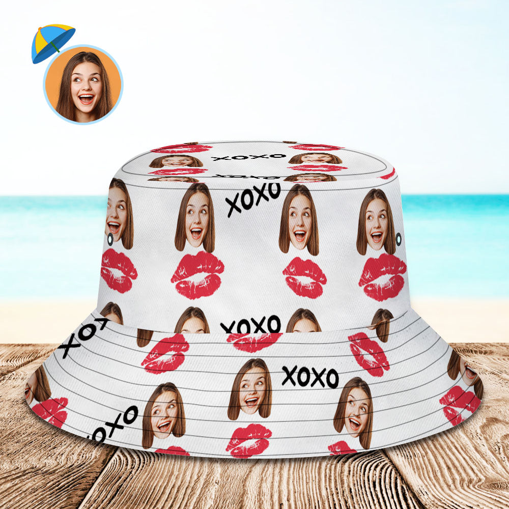 Personalized Red Lip Hawaiian Fisherman Hat Bucket Hat Valentine's Day Gift-MyHawaiianShirts